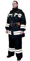 Боевая одежда пожарных с РПС (вид вполоборота)